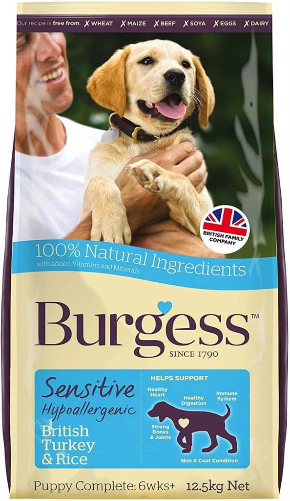 Burgess Sensitive Hypoallergenic Dog Food - Turkey