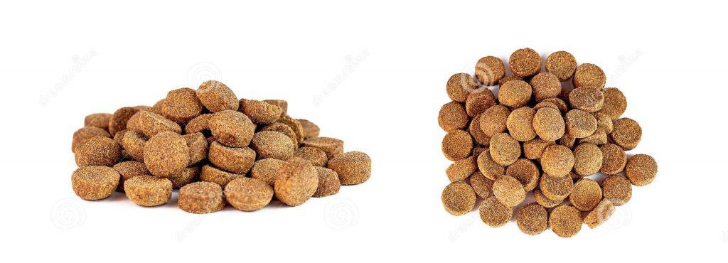 dog food fibble sizes
